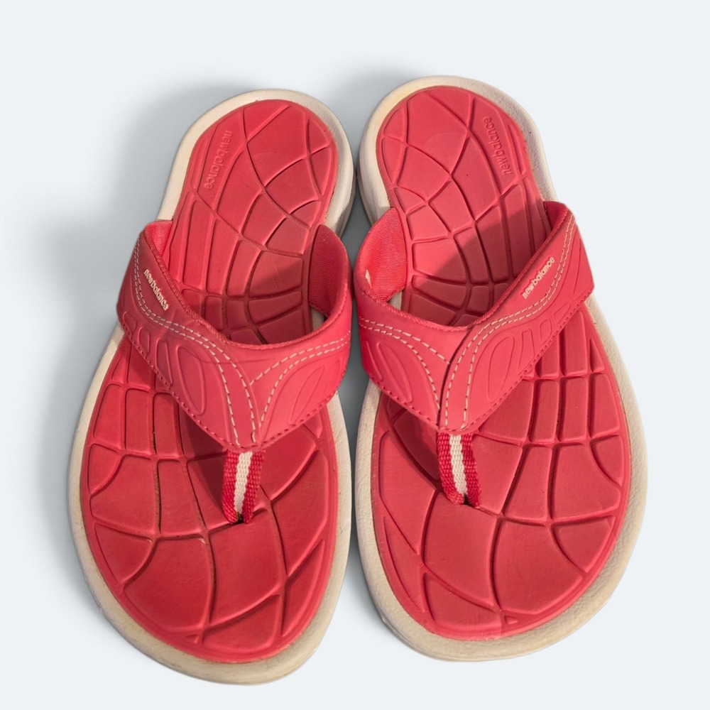 New Balance Womens Pink Thong Sandals Athletic Flip Flops Size 8